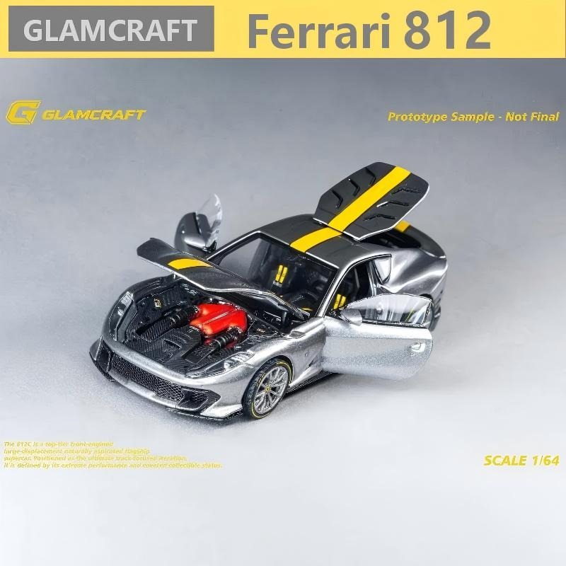 Die Cast Car 1 64 - GLAMCRAFT 1/64 812 Fully Open Spot