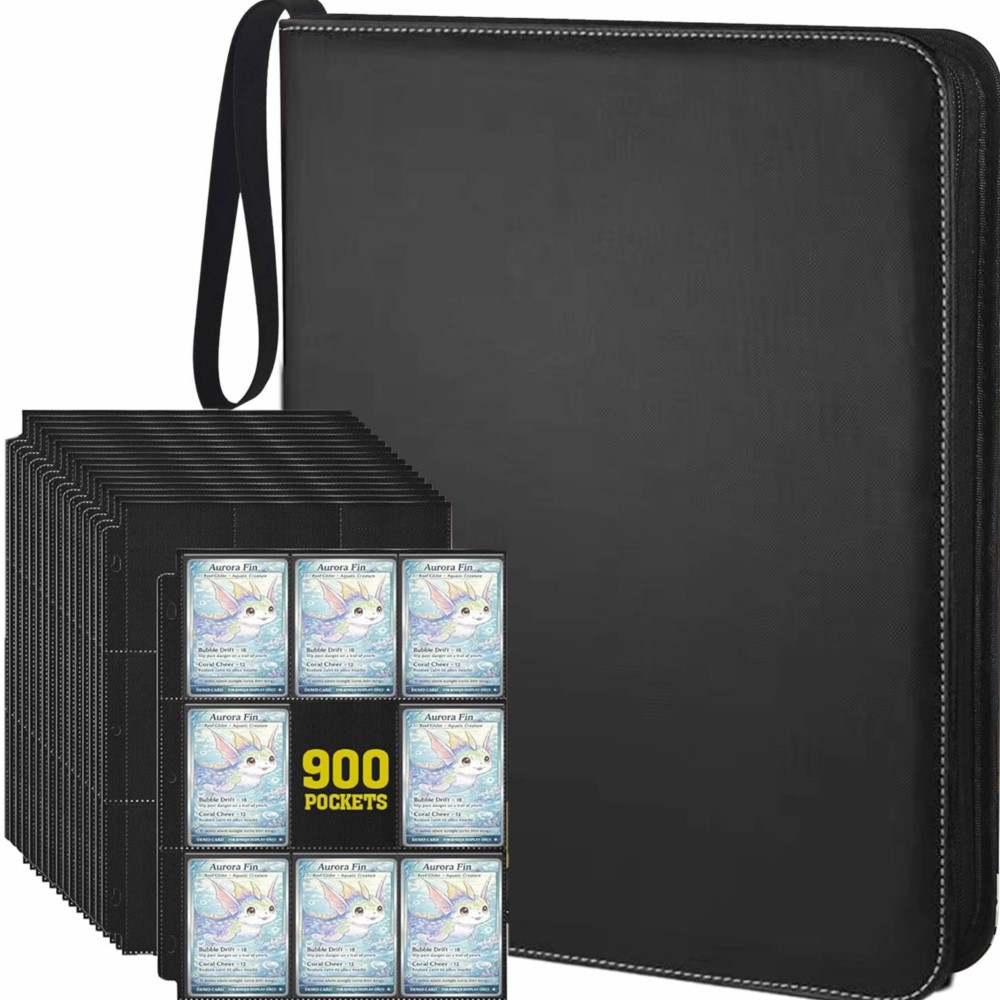 Pokemon Binder Card - 900 Pockets Card Binder Album With