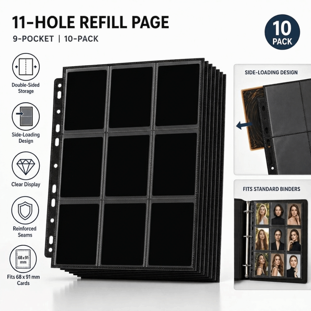 10Pcs 9-Pocket A4 Trading Card - Trading Card Binder recension och pris