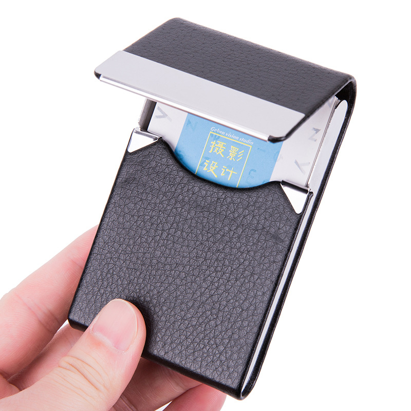 1 PC Business Card Holder Case - Card Top Loader recension och pris