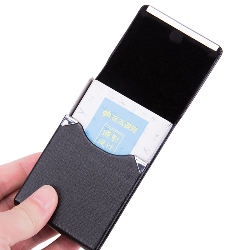 1 PC Business Card Holder Case - Card Top Loader recension och pris