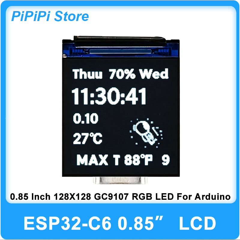 ESP32 C6 0.85 Inch 128X128 IPS - Graded Card Display recension och pris