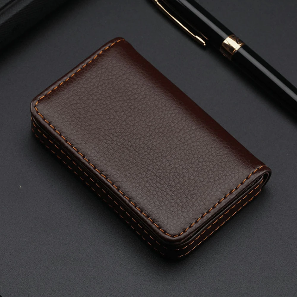 Sized Stitched PU Leather Cred - Card Top Loader recension och pris
