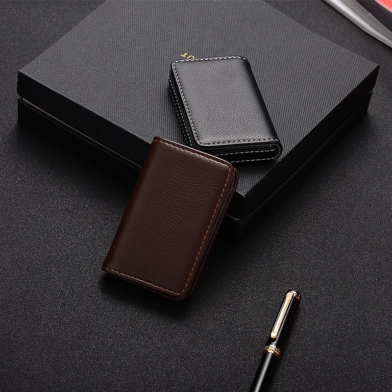 2026 PU Leather Business Card  - Card Top Loader recension och pris