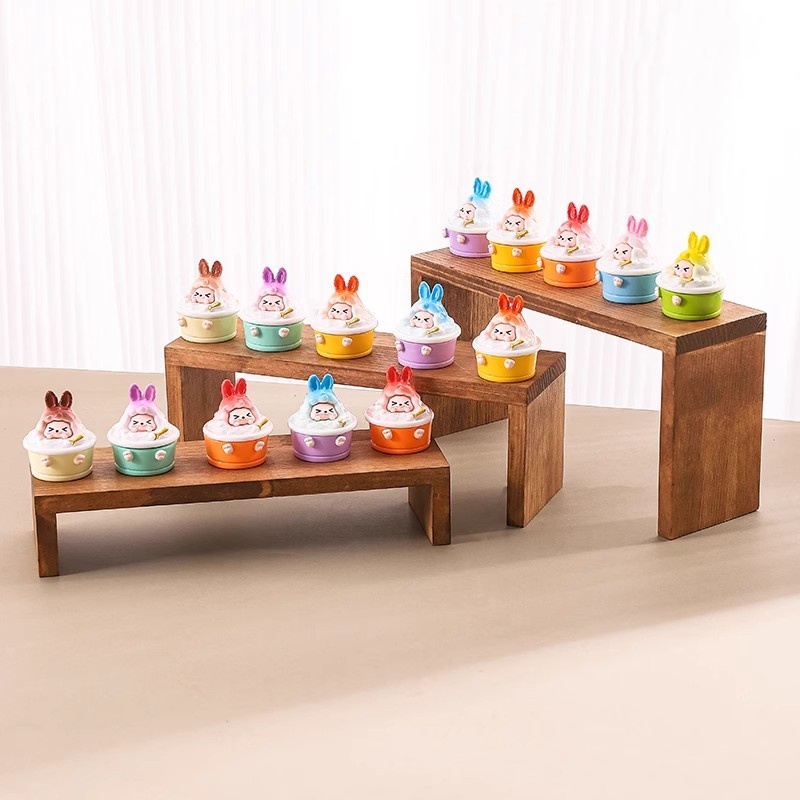 Wood Display Riser Wood Displa - Display Risers Set recension och pris