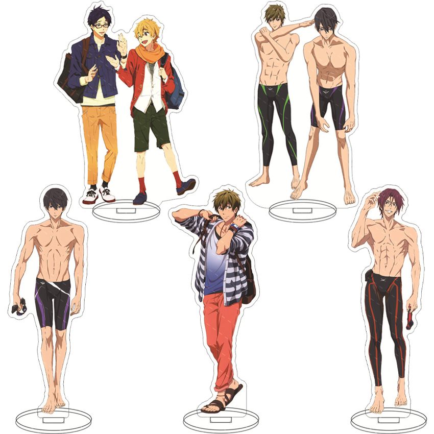 16CM Anime Acrylic Figure Free - Figma Stand Set recension och pris