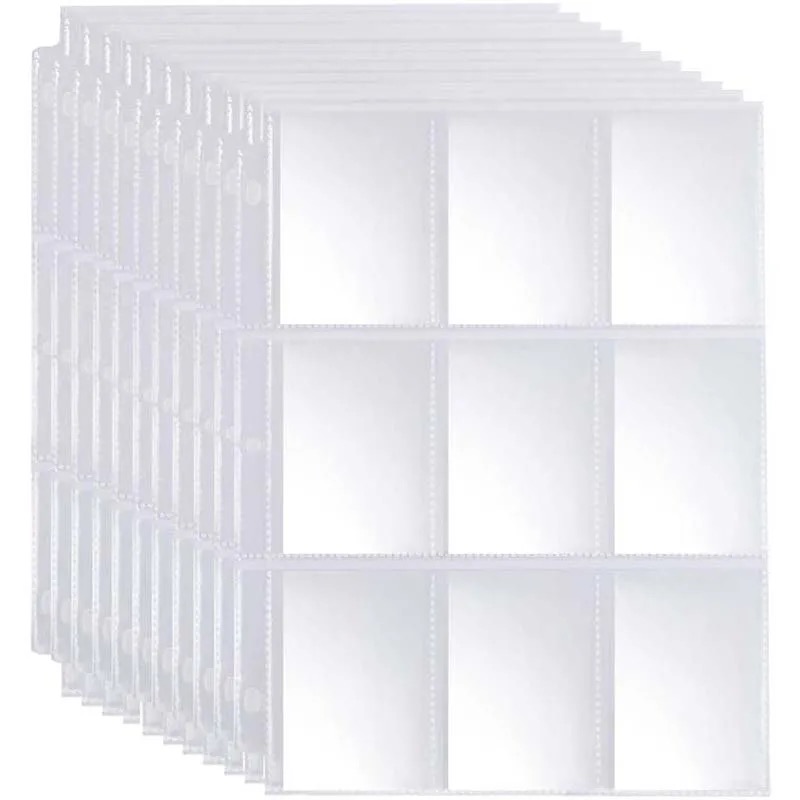 50pcs 9 Pocket Trading Gaming  - Card Penny Sleeve recension och pris