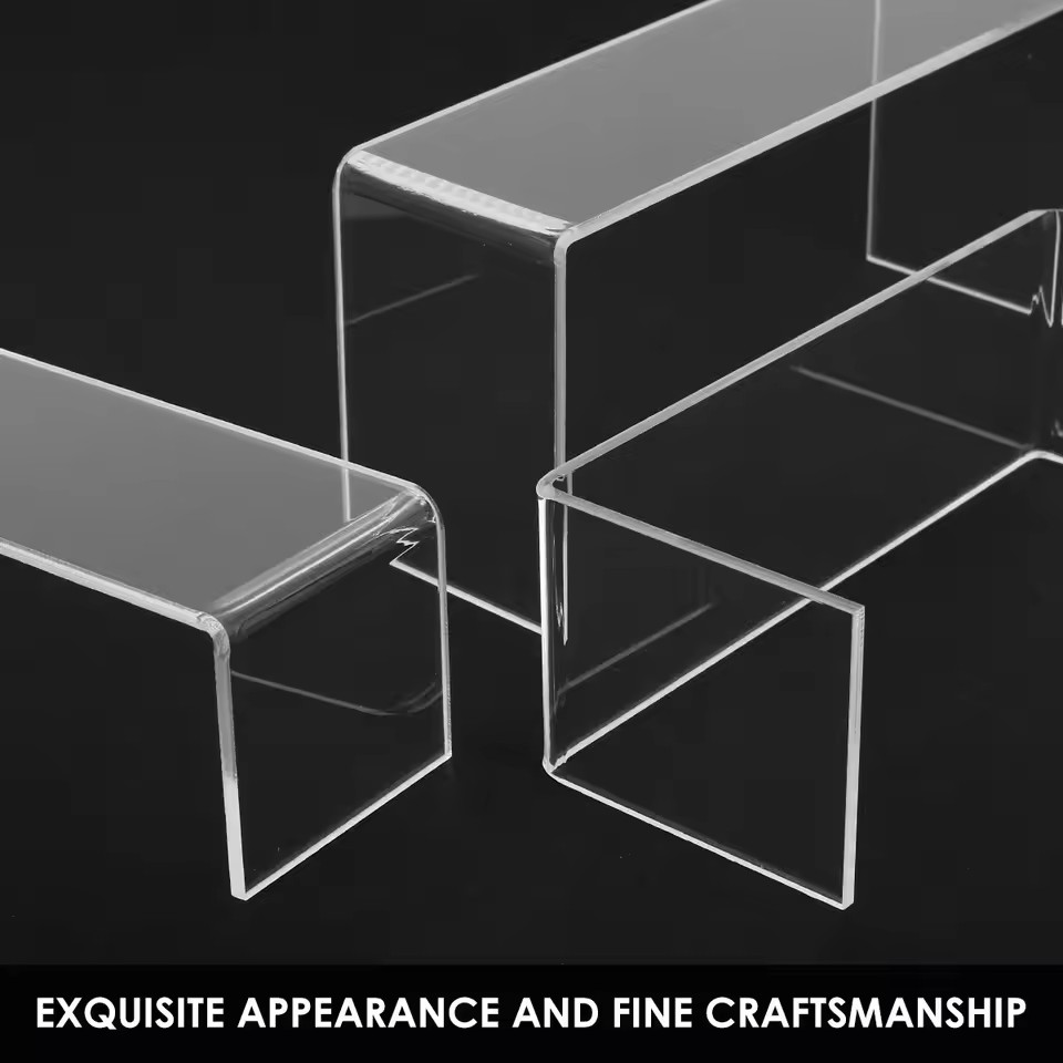 3/6/9/12Pc Clear Acrylic Displ - Display Risers Set recension och pris