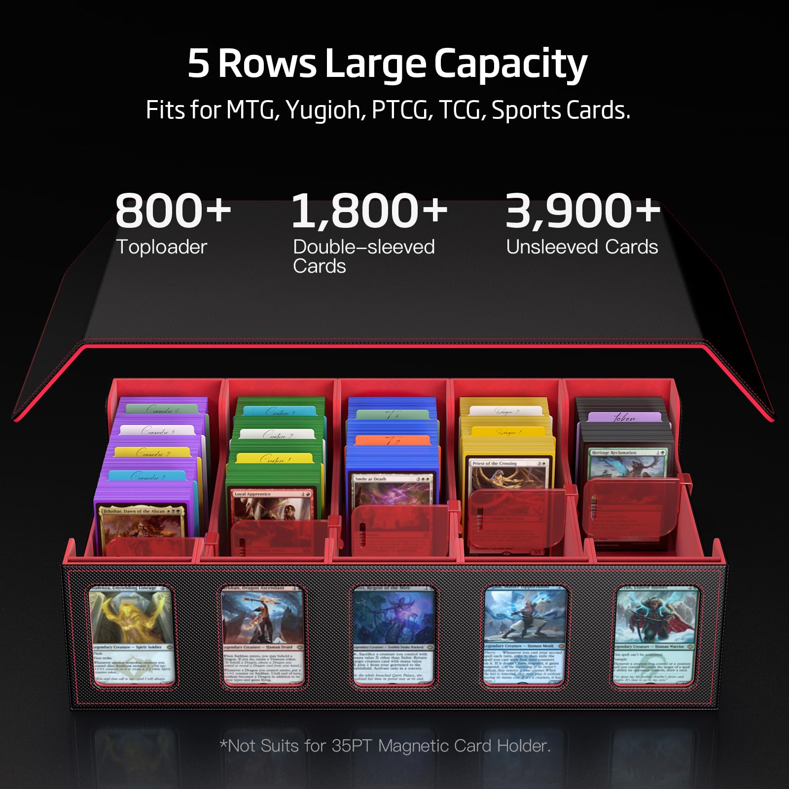 Trading Card Storage Box 5-Row - Trading Card Binder recension och pris