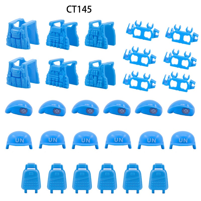 UN peacekeeping Forc Beret Bul - Lego Minifigure Holder recension och pris