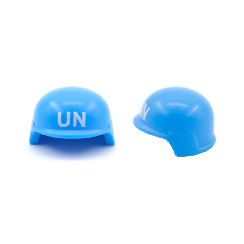 UN peacekeeping Forc Beret Bul - Lego Minifigure Holder recension och pris