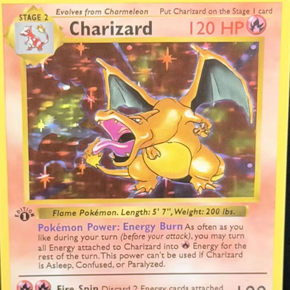 1999 POKEMON GAMECHARIZRD 1ST  - Graded Card Display recension och pris