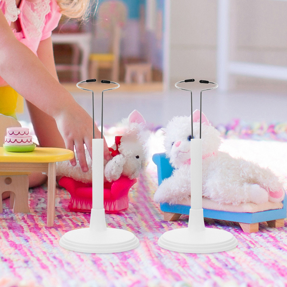 3Pcs White Plastic Adjustable  - Action Figure Stand recension och pris