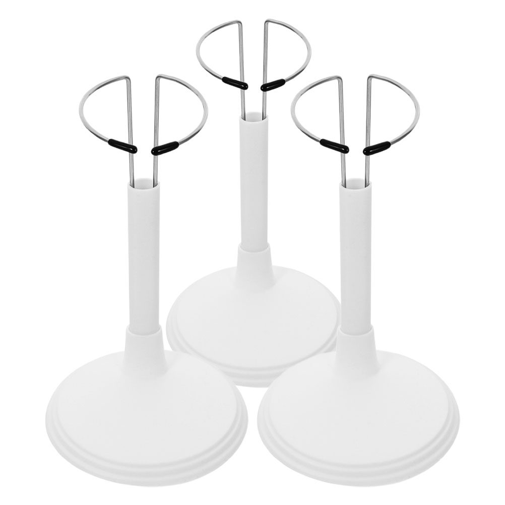 3Pcs White Plastic Adjustable  - Action Figure Stand recension och pris