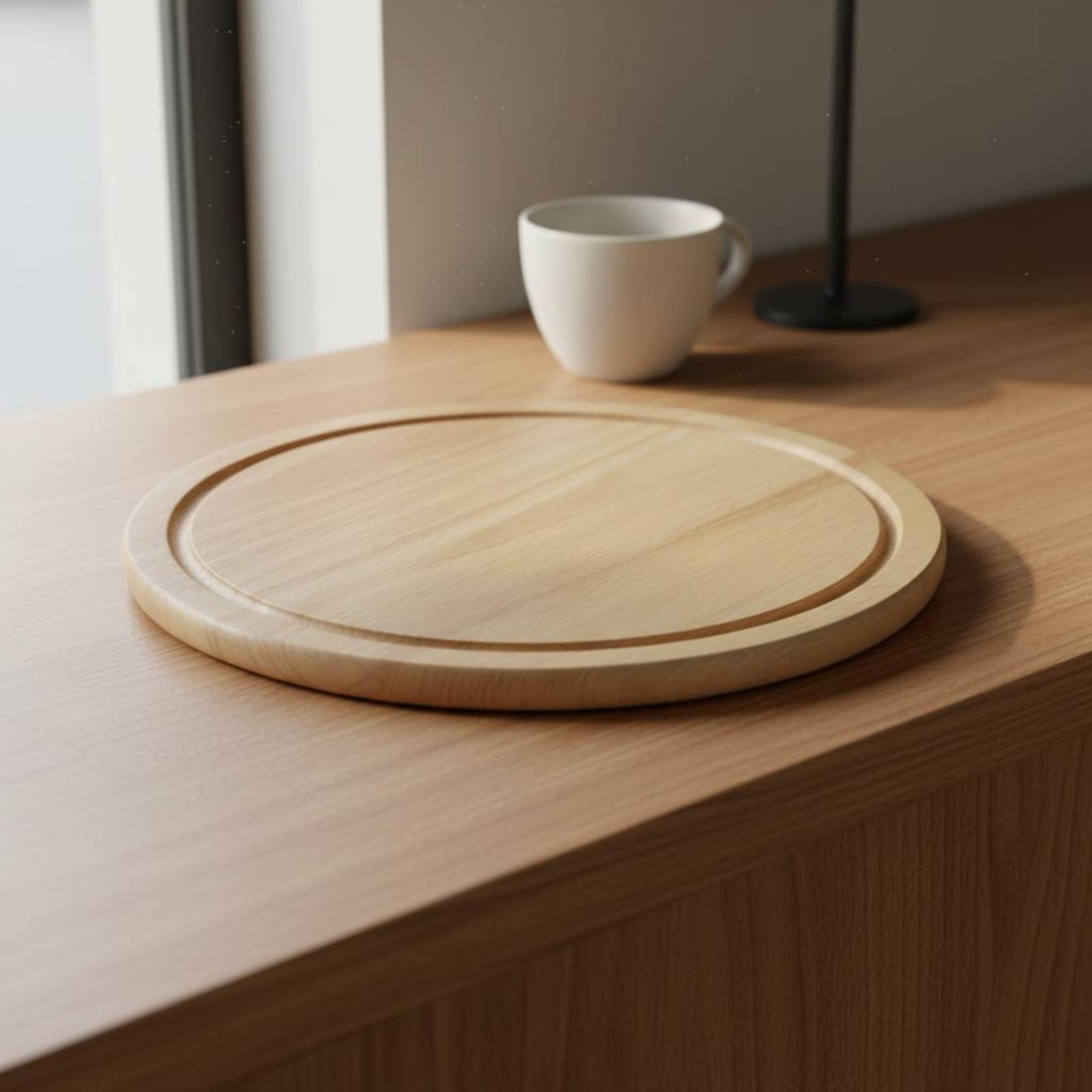 Pizza Stand Retro Design Round - Display Risers Set recension och pris