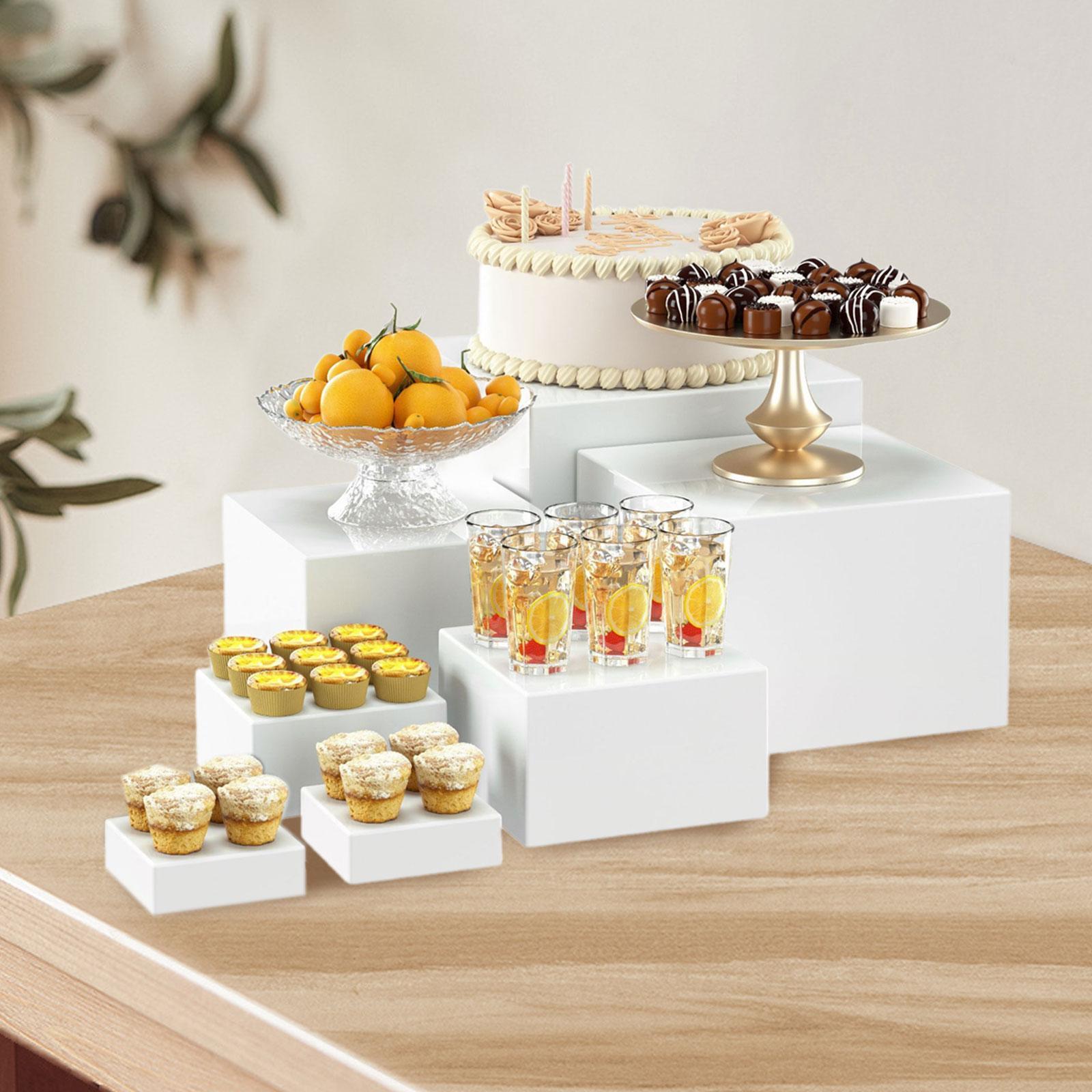 TQH 7Pcs Buffet Riser Dessert  - Display Risers Set recension och pris