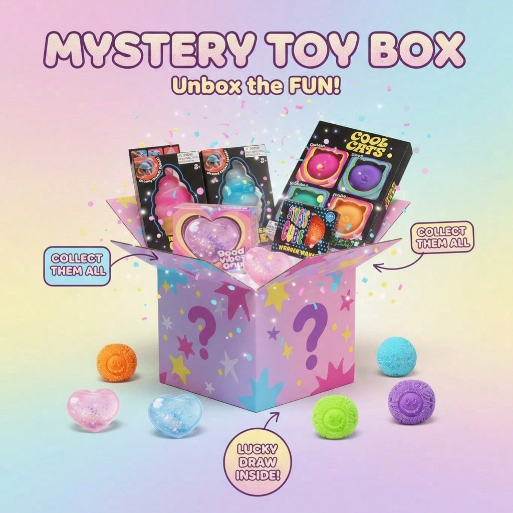 100+ Pieces Assorted Squishy F - Mystery Box Blind Bag recension och pris