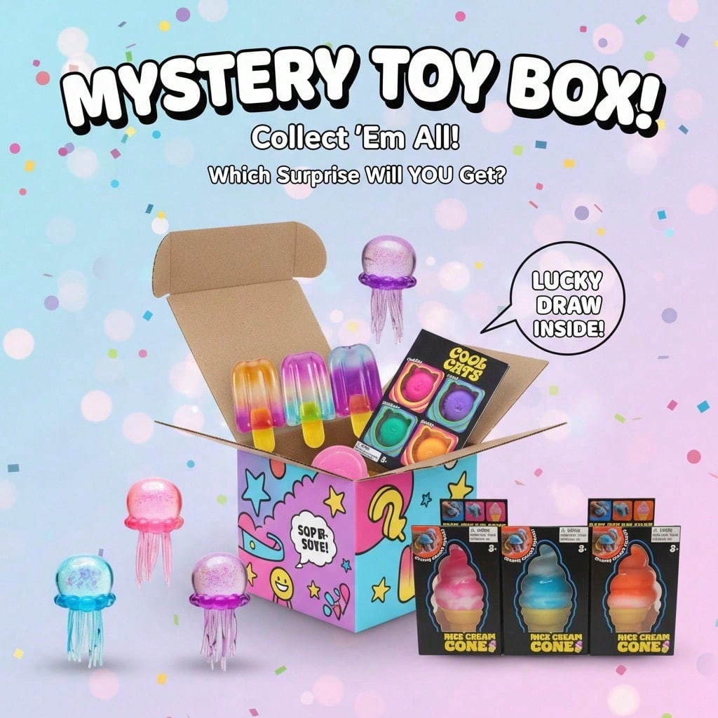 100+ Pieces Assorted Squishy F - Mystery Box Blind Bag recension och pris