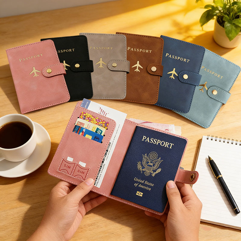 Leather Passport Holder Covers - Card Top Loader recension och pris