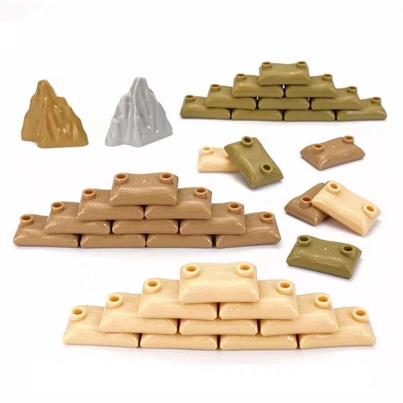 50PCS MOC Military Sandbag Bui - Lego Minifigure Holder recension och pris