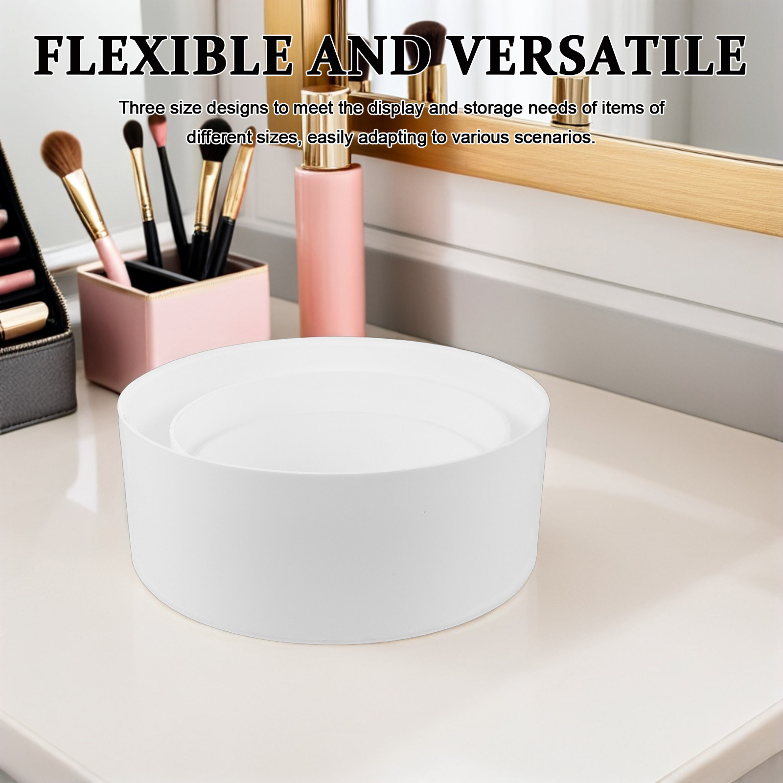 3Pcs Round Acrylic Riser Displ - Display Risers Set recension och pris