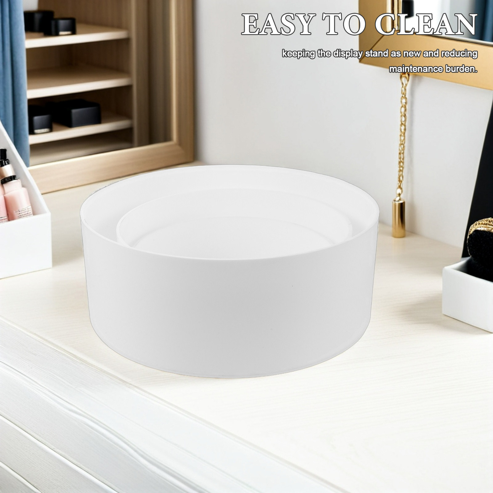 3Pcs Round Acrylic Riser Displ - Display Risers Set recension och pris
