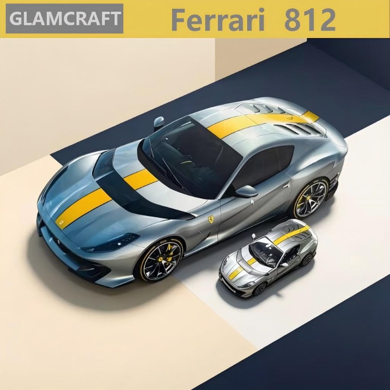 GLAMCRAFT 1/64 812 Fully Open  - Die Cast Car 1 64 recension och pris