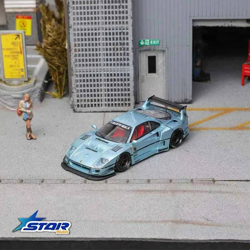 STAR 1:64 LBWK F40 Ice Blue Ma - Die Cast Car 1 64 recension och pris