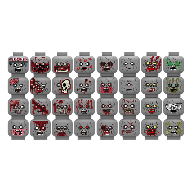 Injured Emotional Face Heads B - Lego Minifigure Holder recension och pris