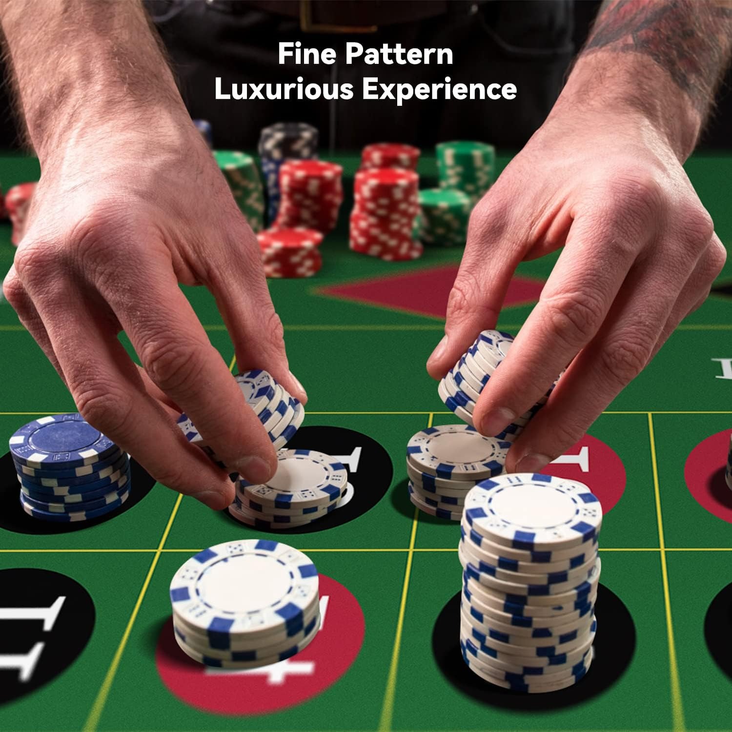 120x60cm Green Roulette Rubber - Graded Card Display recension och pris